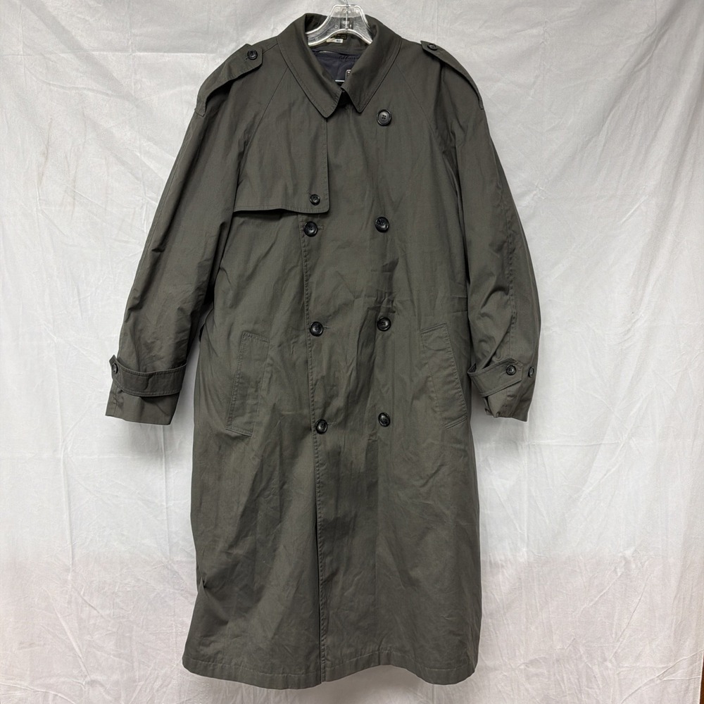 Bradley Jons For Gruner And‎ Co Wool Liner Trench Coat Mens Small Size 40 Reg